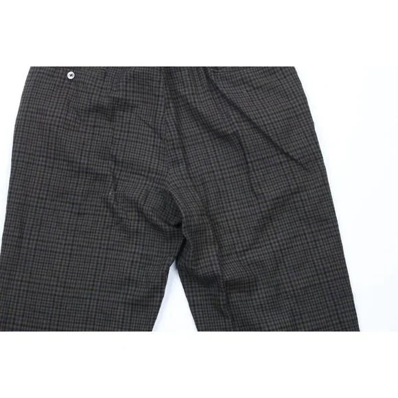 Vintage 30s Mens Size 32x28 Distressed Wool Wide Leg Pants Trousers Plaid USA